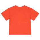 Girls Orange Elephant Logo T-Shirt, 2, hi-res